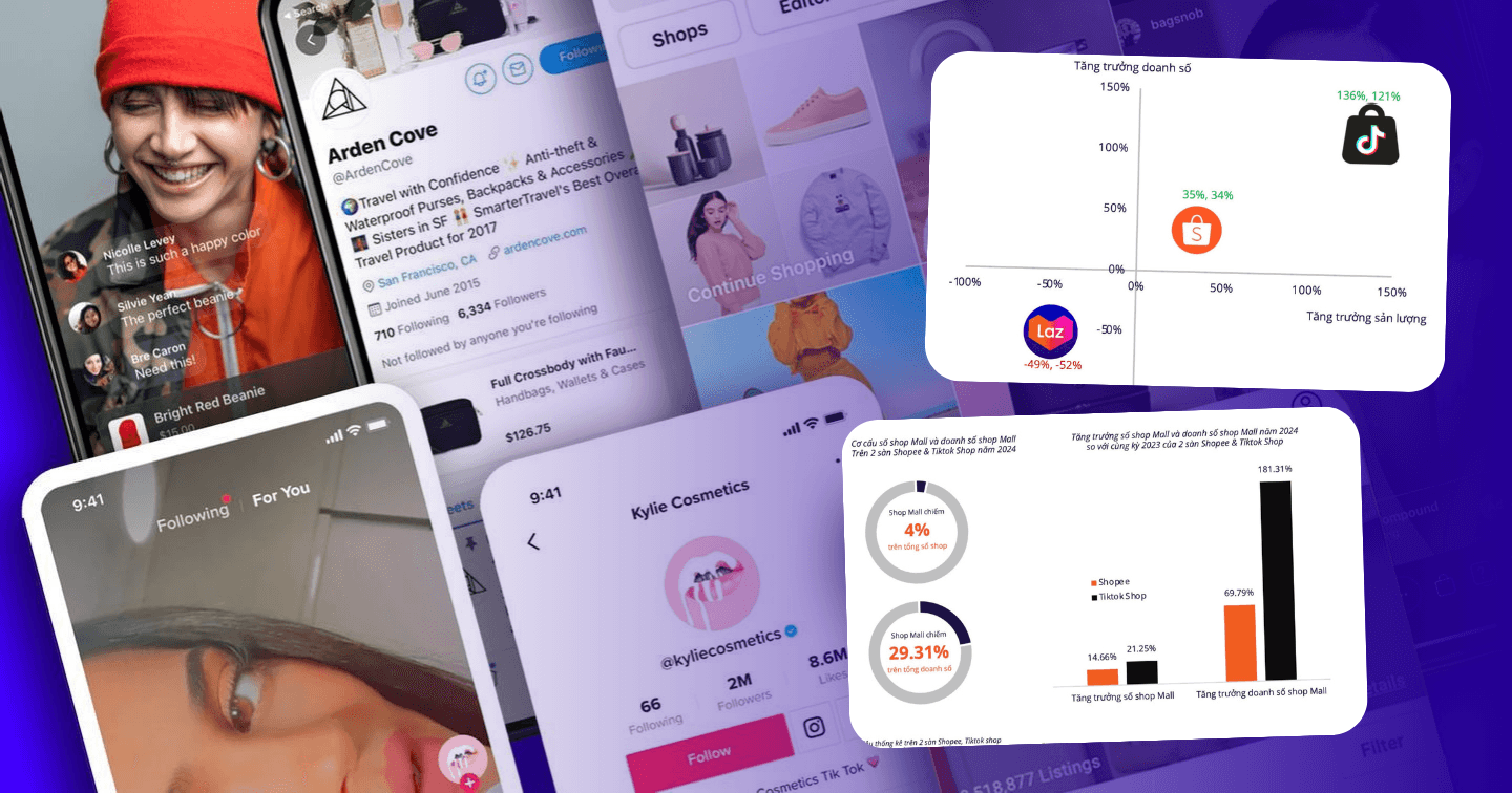 Bức tranh thương mại điện tử năm 2025: Shopee và TikTok Shop tiếp tục thống lĩnh thị trường, các nền tảng mạng xã hội trở thành kênh bán hàng tiềm năng của thương hiệu 