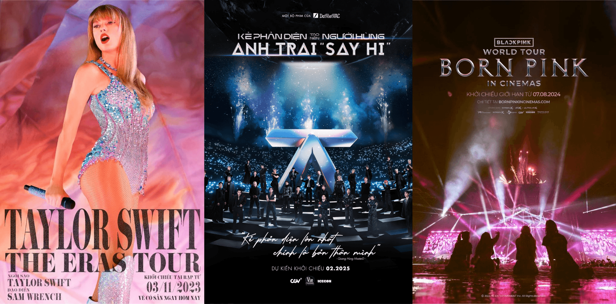 Từ phim concert của Taylor Swift, BLACKPINK và Anh Trai Say Hi, làn sóng phim concert chiếu rạp đang nở rộ tại thị trường rạp Việt Nam