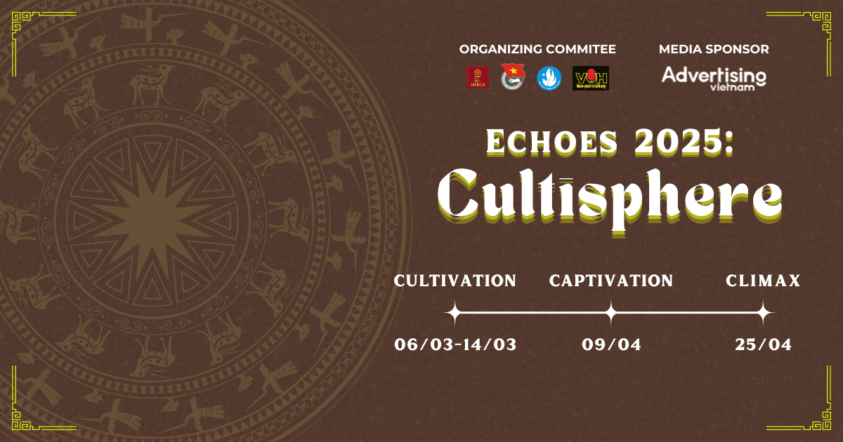 Chính thức mở đơn tham gia cuộc thi ECHOES 2025: Cultisphere do CLB Voice of Hanu tổ chức