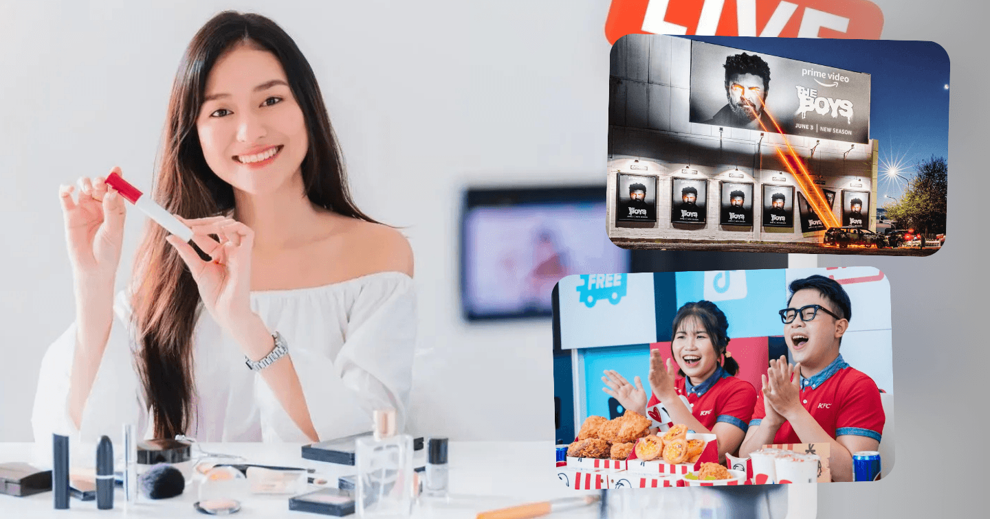 Khám phá cách các thương hiệu “phá vỡ bức tường thứ 4” để giao tiếp trực quan với khách hàng: KFC bán đồ ăn trên livestream vào khung giờ vàng, Lazada biến rạp chiếu phim thành sân khấu hài kịch