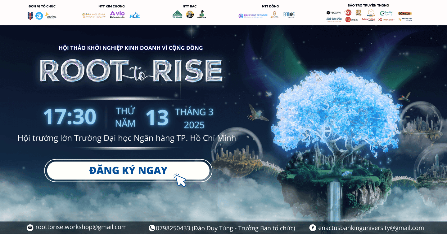 Hội thảo ROOT TO RISE: Kinh doanh vì cộng đồng - Tạo ra giá trị kép cho xã hội và doanh nghiệp