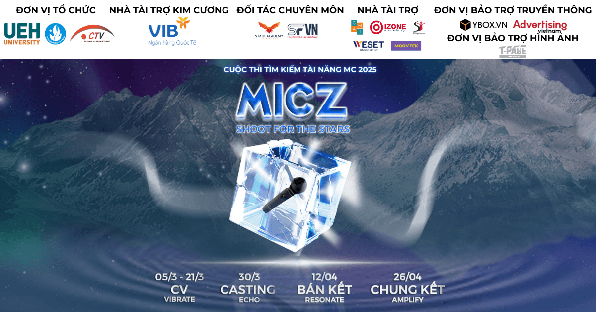 Cuộc thi Tìm kiếm tài năng MC - MicZ 2025 quay trở lại mùa 3 với chủ đề “Shoot For The Stars” 