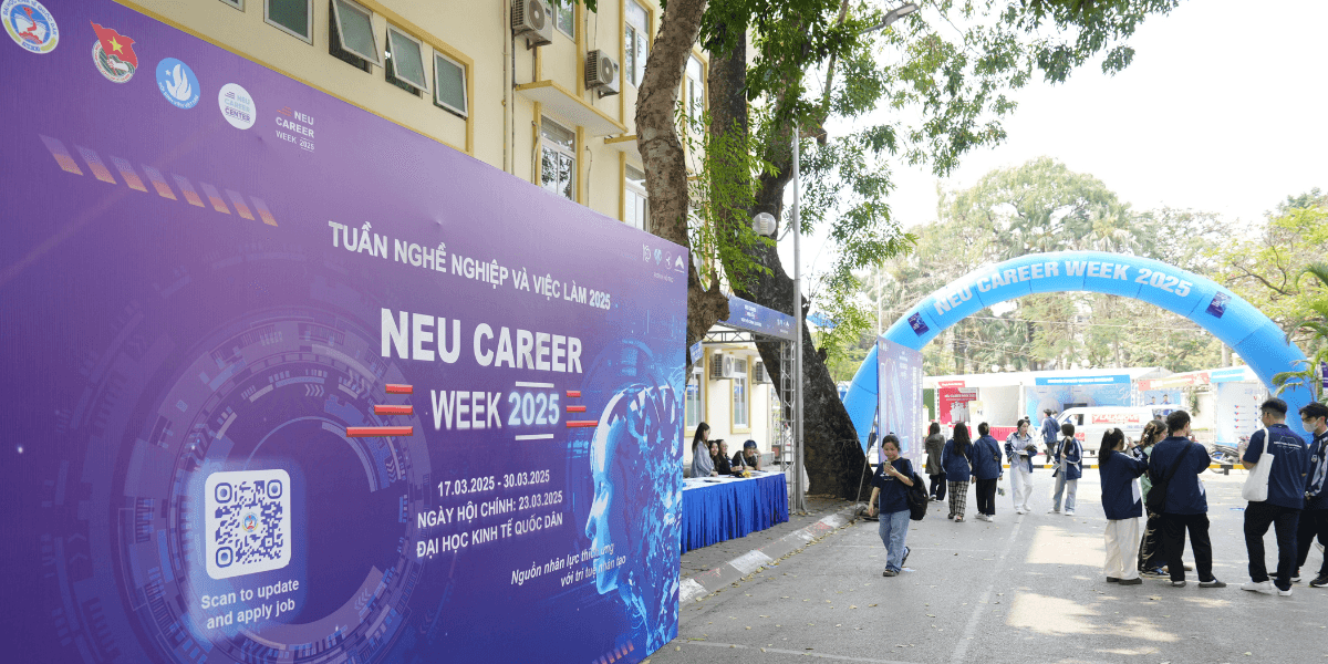 NEU CAREER WEEK 2025: Tâm điểm việc làm bùng nổ, mãn nhãn với 6000 người tham dự