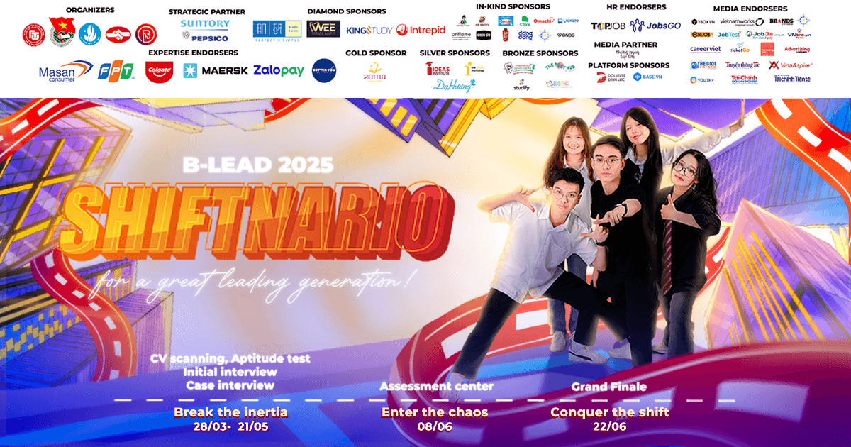 Chính thức phát động cuộc thi mô phỏng Management Trainee B-LEAD 2025: SHIFTNARIO