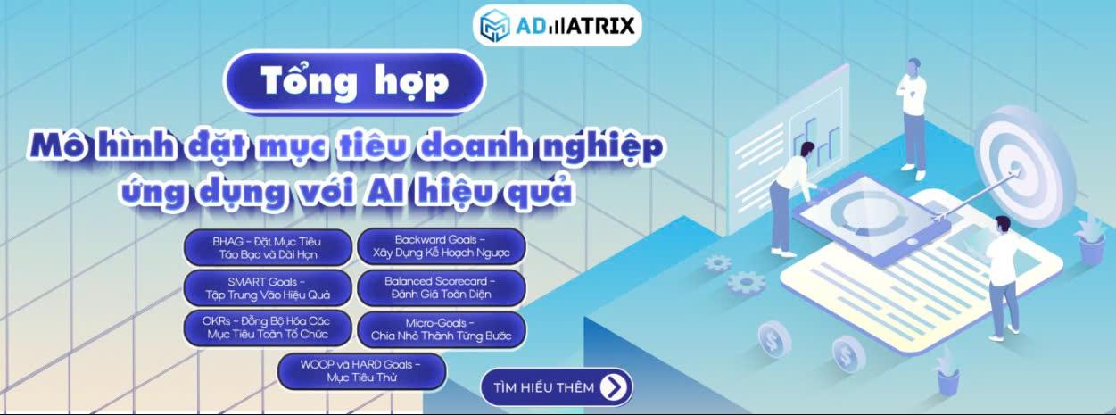 Tổng hợp mô hình đặt mục tiêu doanh nghiệp ứng dụng với AI hiệu quả