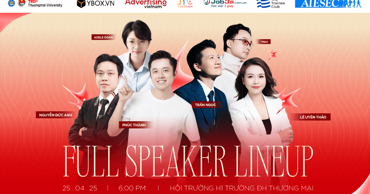 TEDxThuongmai University 2025 | Hé lộ dàn diễn giả truyền cảm hứng: Những người "viết tiếp" tương lai