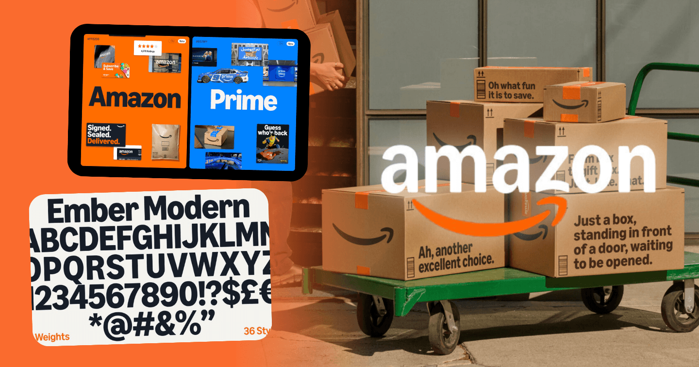 Amazon tái định vị thương hiệu sau 25 năm: Chỉnh sửa lại nụ cười quen thuộc, ra mắt bộ font riêng cho toàn hệ sinh thái 
