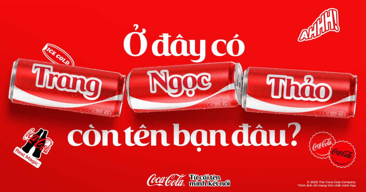 Coca-Cola tái khởi động chiến dịch “Share a Coke” với thông điệp “Từ cái tên, mình kết nối”