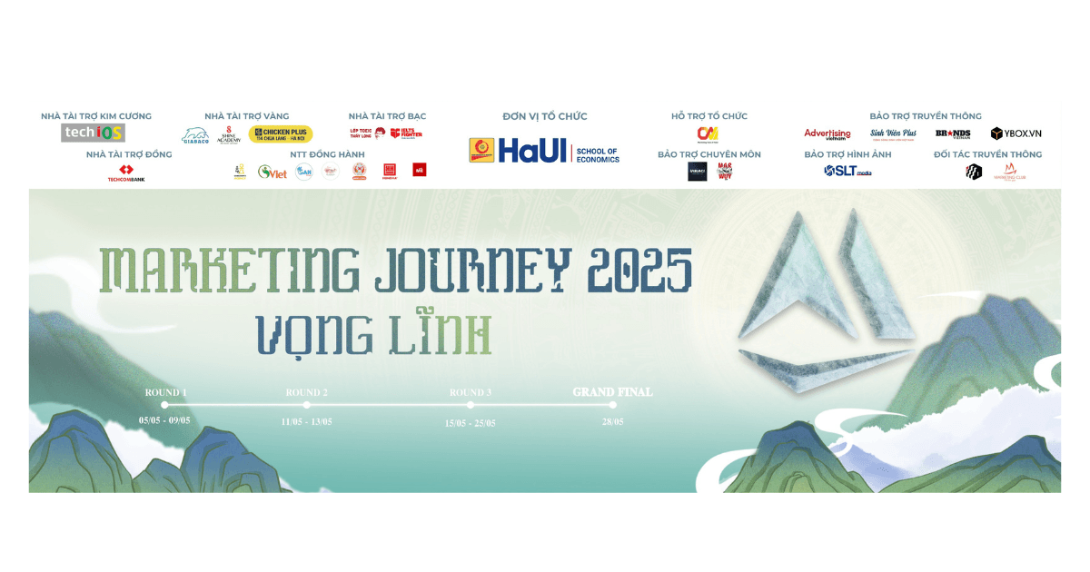 Chính thức mở đơn tham dự Đêm chung kết Cuộc thi Marketing Journey 2025: “Vọng Lĩnh”