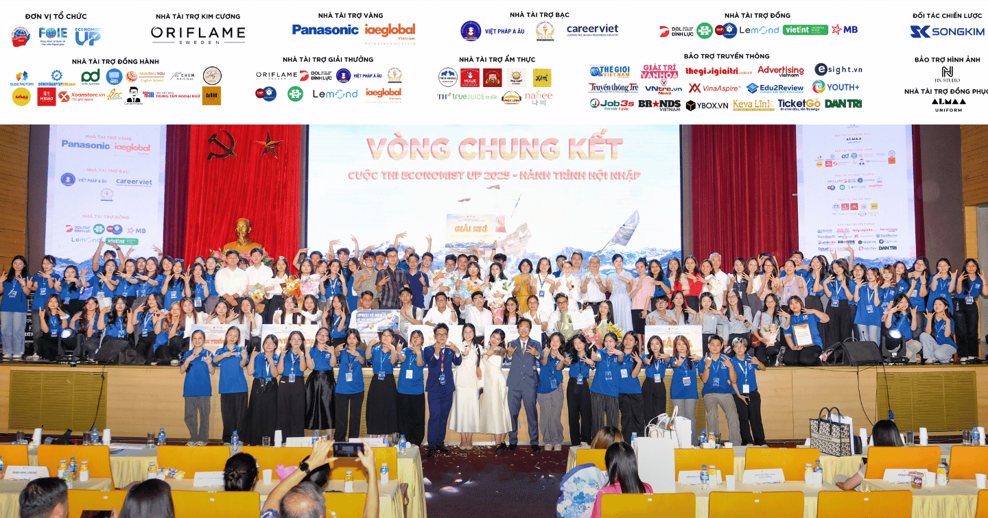 Vòng Chung kết cuộc thi Economist Up 2025 - Hành trình Hội nhập: Giải Nhất gọi tên đội thi UPNEXT 