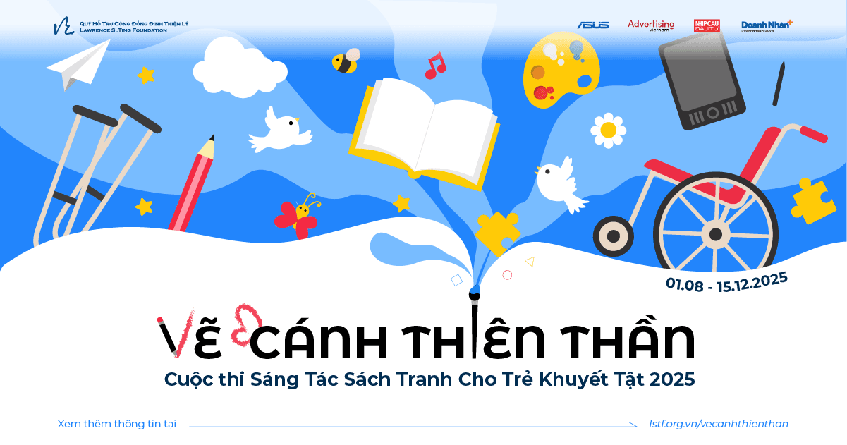 Quỹ Hỗ trợ Cộng đồng Đinh Thiện Lý phát động cuộc thi sáng tác sách tranh “VẼ CÁNH THIÊN THẦN” lần 4 – năm 2025  