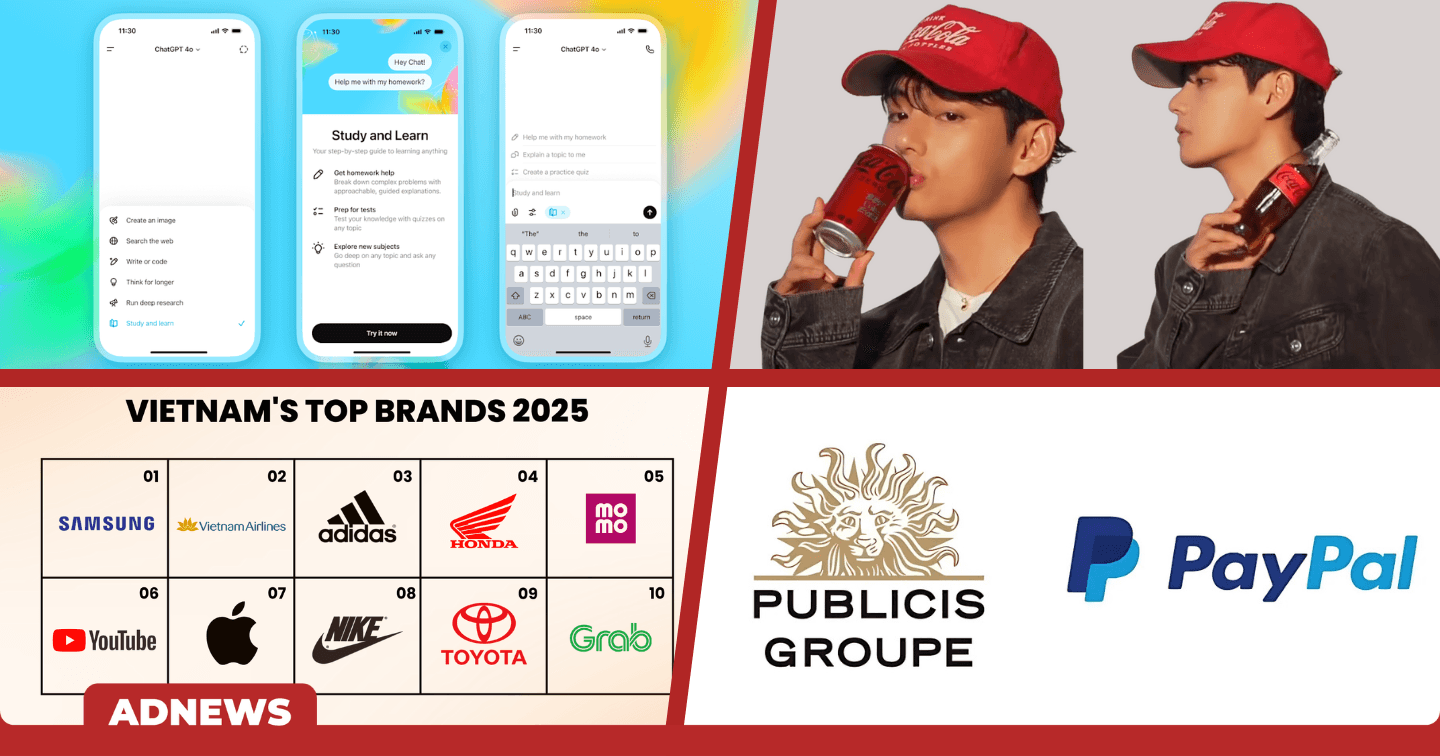 Điểm tin tuần: Publicis Groupe trở thành đối tác truyền thông toàn cầu của PayPal; Samsung dẫn đầu top 10 Thương hiệu hàng đầu Việt Nam năm 2025