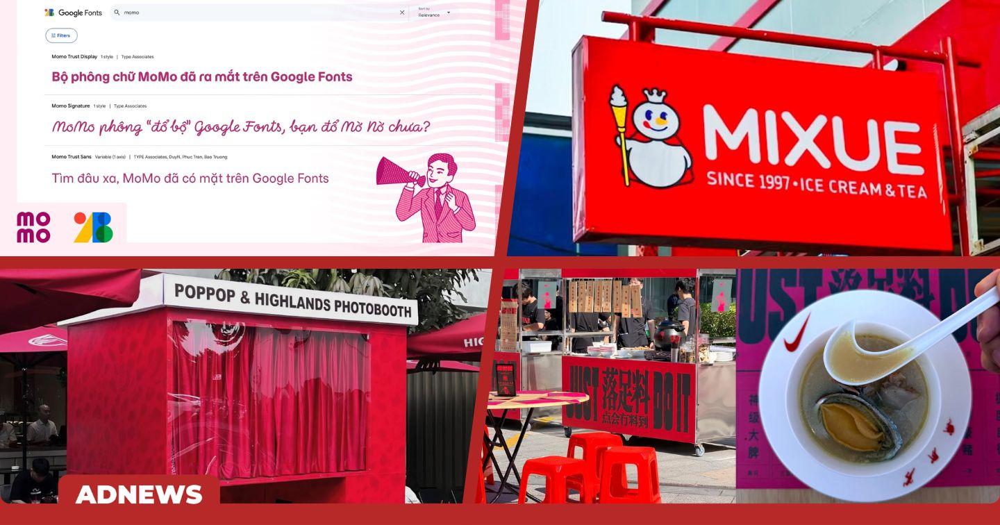 Điểm tin tuần: Bộ phông chữ MoMo chính thức có mặt trên Google Fonts; Mixue bất ngờ đóng cửa hàng loạt cửa hàng ở Việt Nam