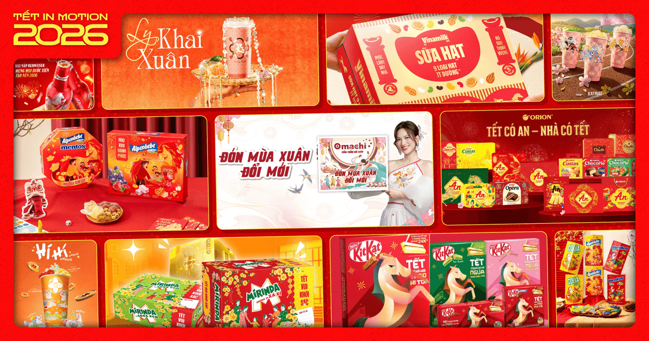 Khi Tết Bính Ngọ 2026 gõ cửa, sản phẩm cũng “thay áo mới”:  Loạt hoạ tiết ngựa cách điệu đầy sáng tạo, bao bì gửi gắm lời chúc xuân của thương hiệu 