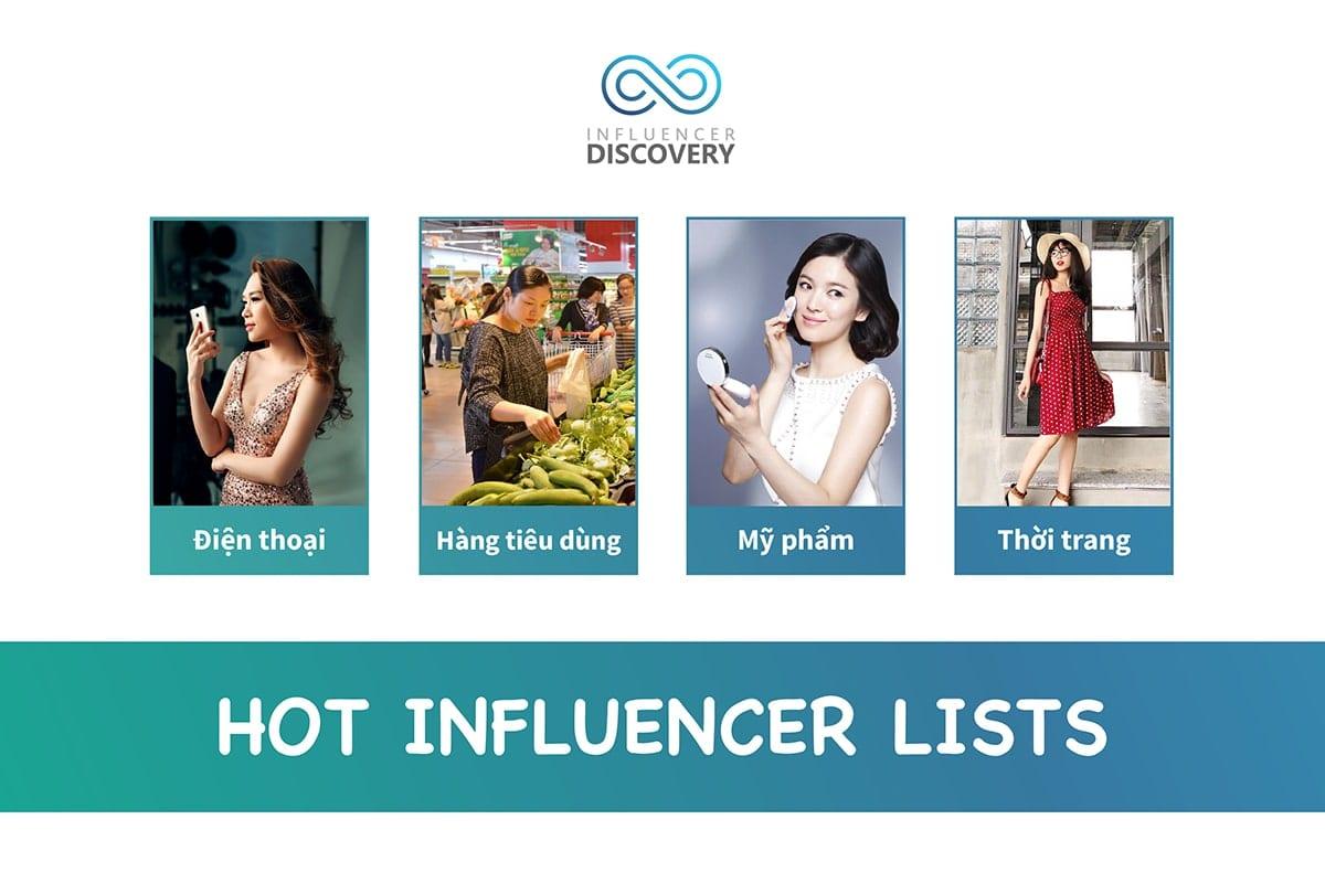 Bỏ túi các HOT INFLUENCER LISTS: Giải pháp cho chiến dịch influencer marketing thành công