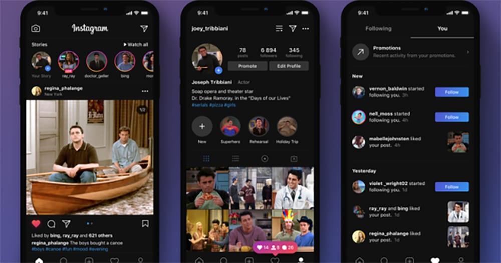 Instagram chính thức cập nhật chế độ Dark Mode