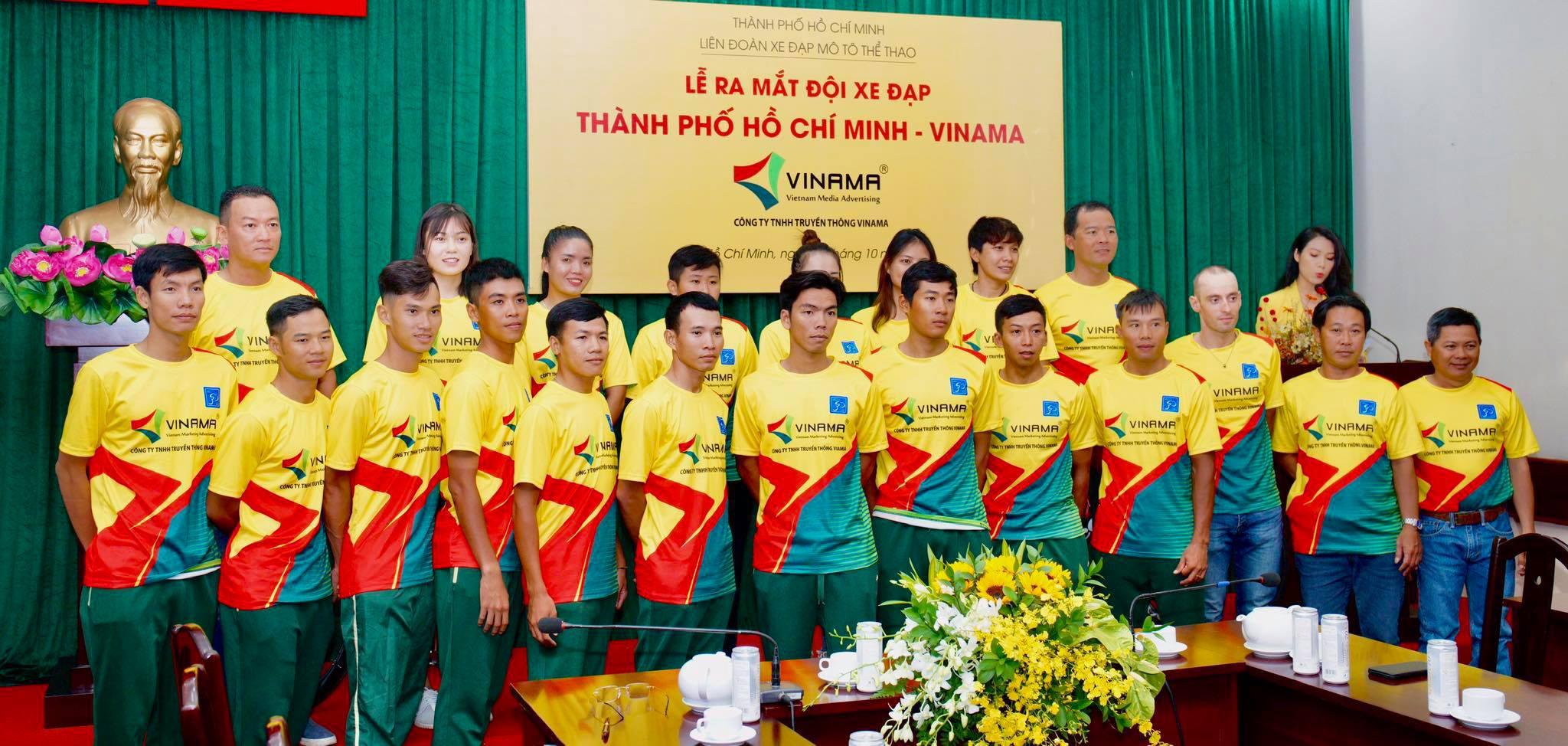 Công ty Truyền thông Vinama quyết định tài trợ cho đội xe đạp TPHCM