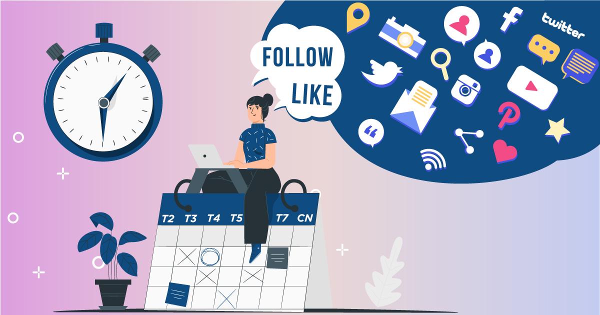 [Infographic] Thời điểm tốt nhất để đăng bài trên mạng xã hội trong năm 2020
