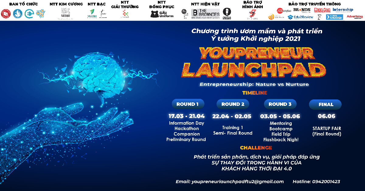 Chính Thức Mở Đơn Đăng Ký Chương Trình Youpreneur Launchpad 2021 “Entrepreneurship: Nature VS Nurture”