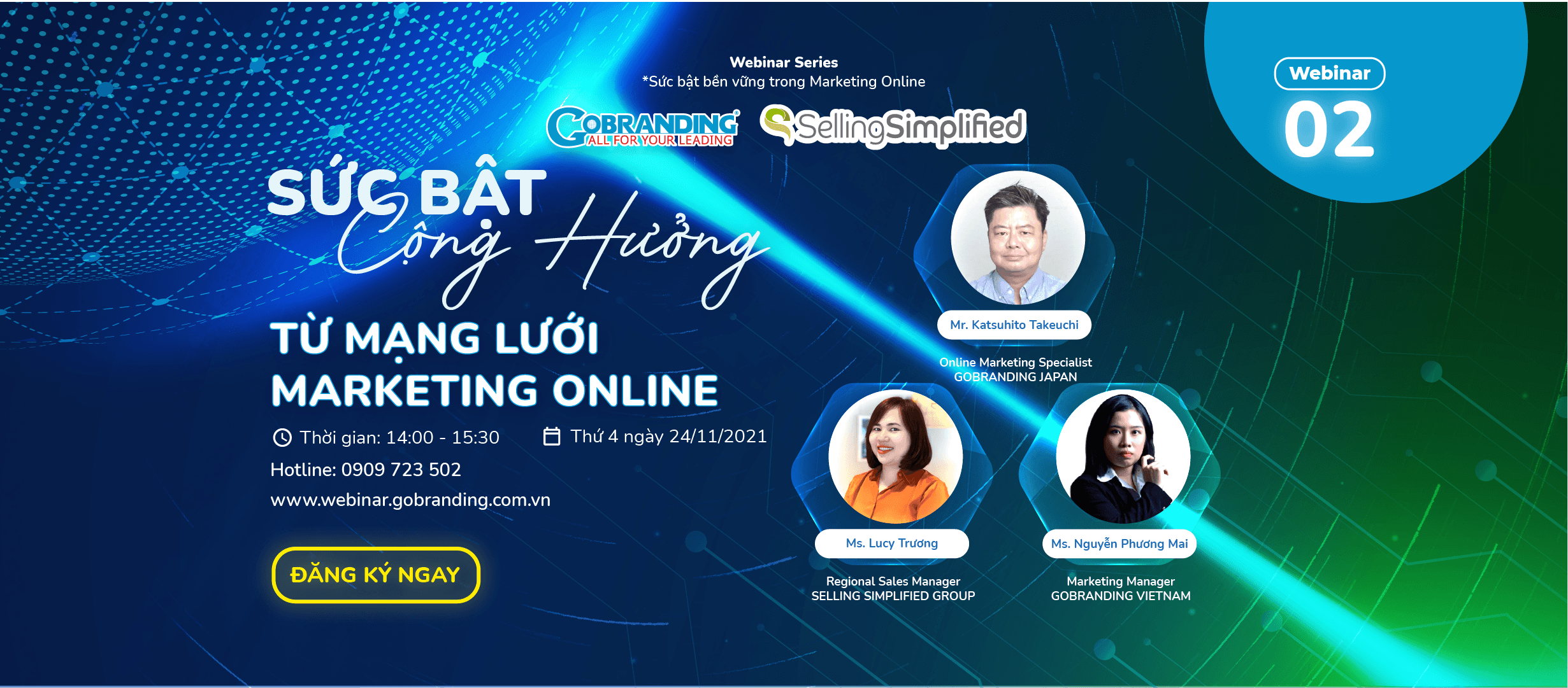 Webinar: "Sức bật công hưởng từ mạng lưới Marketing Online"