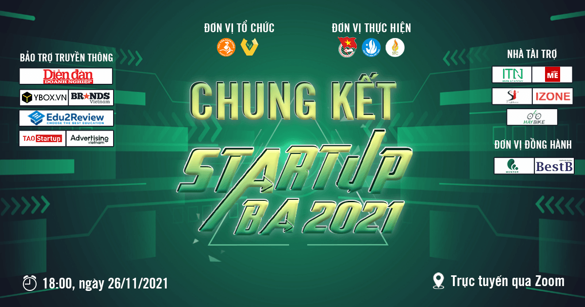 Cuộc thi Startup BA 2021 - Đêm chung kết đã sẵn sàng