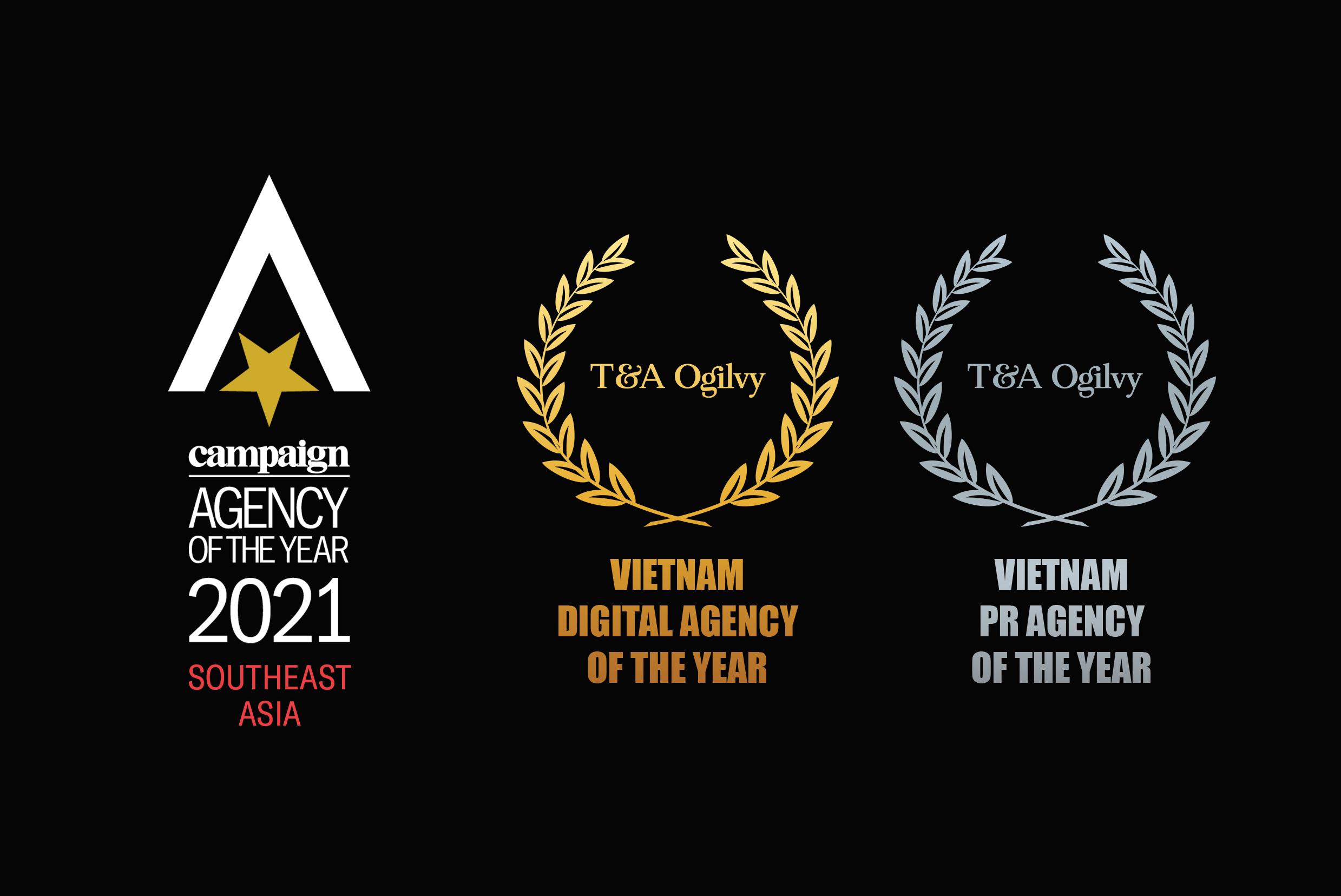 T&A Ogilvy thắng lớn tại lễ trao giải “Agency Of The Year 2021”