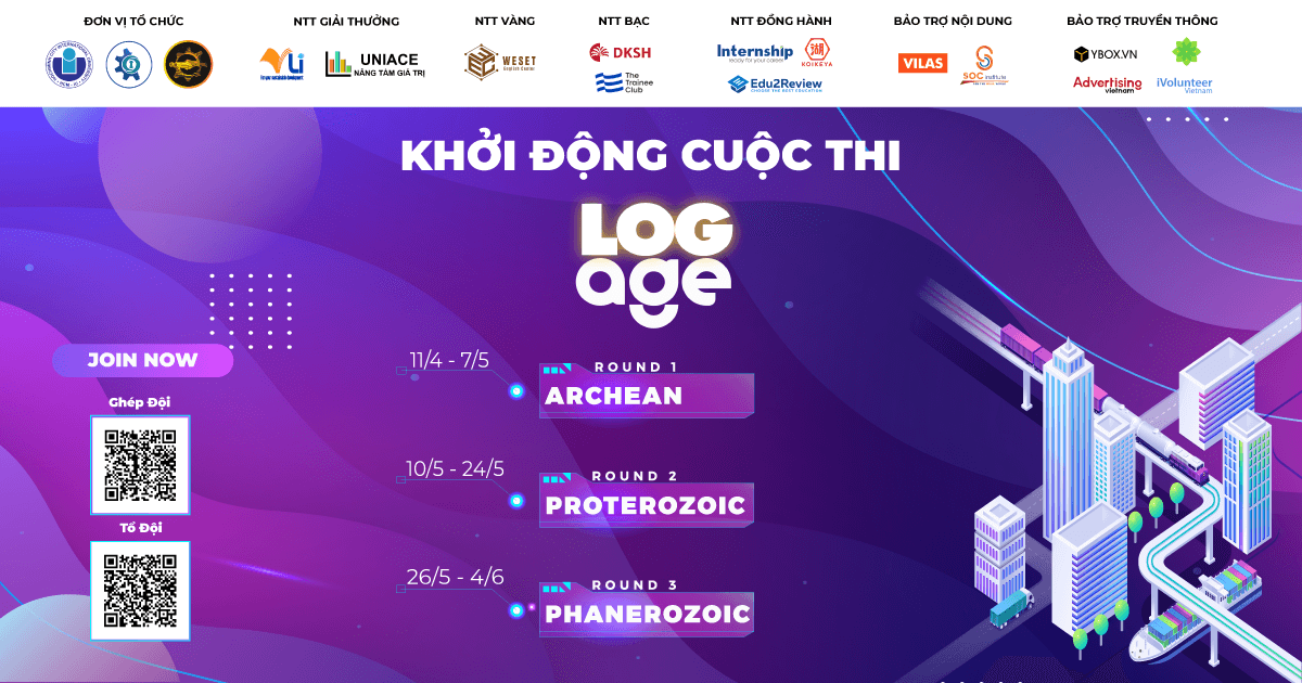 Cuộc thi học thuật LOGage2022: Mở form đăng ký thi thử