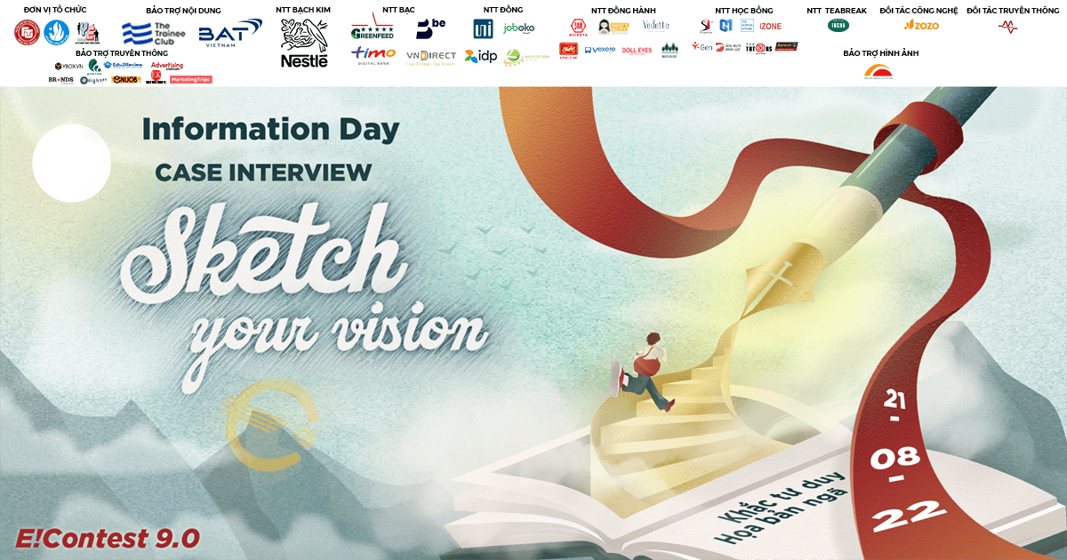 E!Contest 9.0 | Information Day “Case Interview - Sketch your vision”: Chính thức mở đơn đăng ký