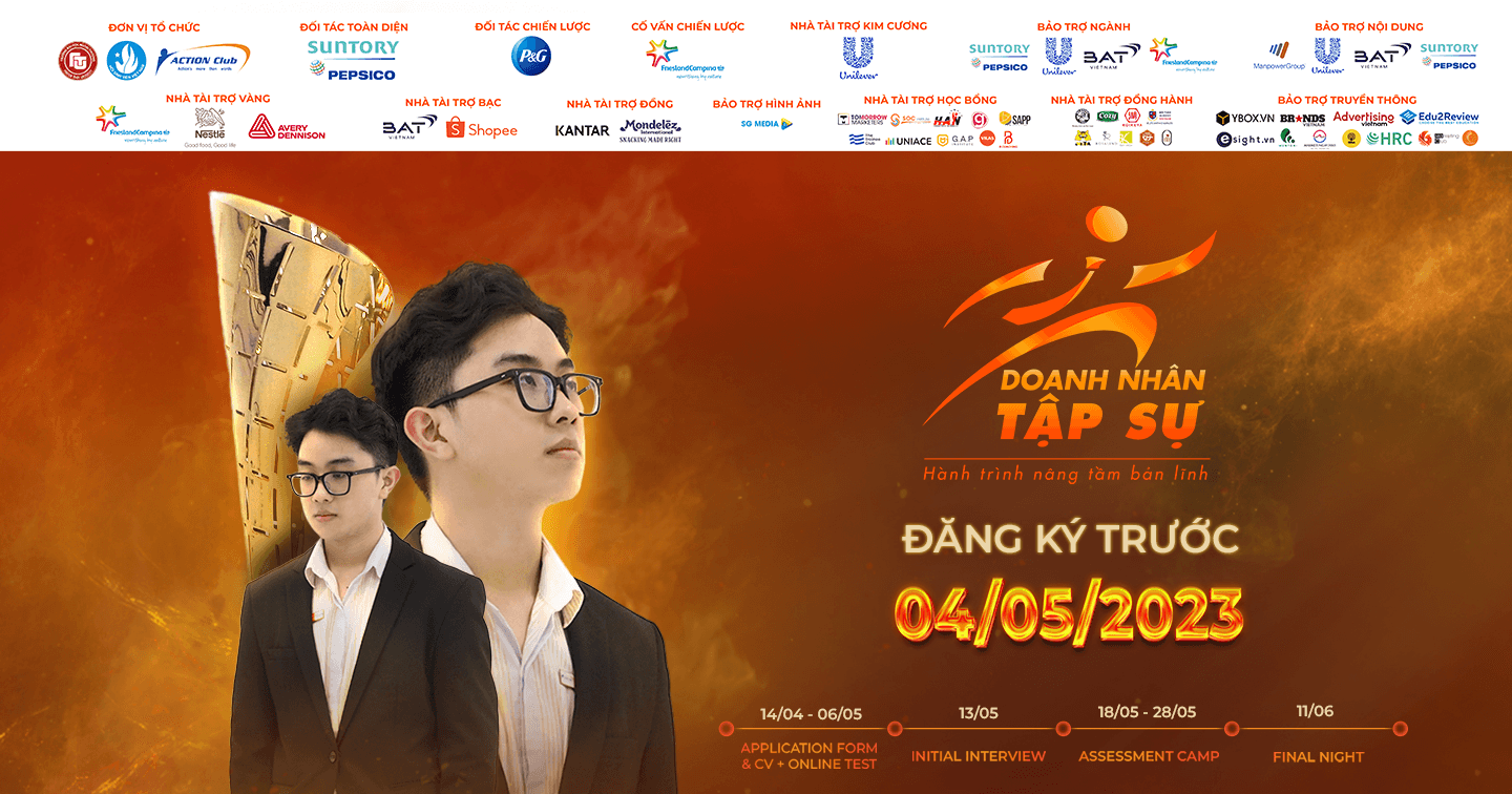 Chính thức phát động Cuộc thi Doanh Nhân Tập Sự 2023: Bản lĩnh - Khi "sẵn sàng" không là rào cản