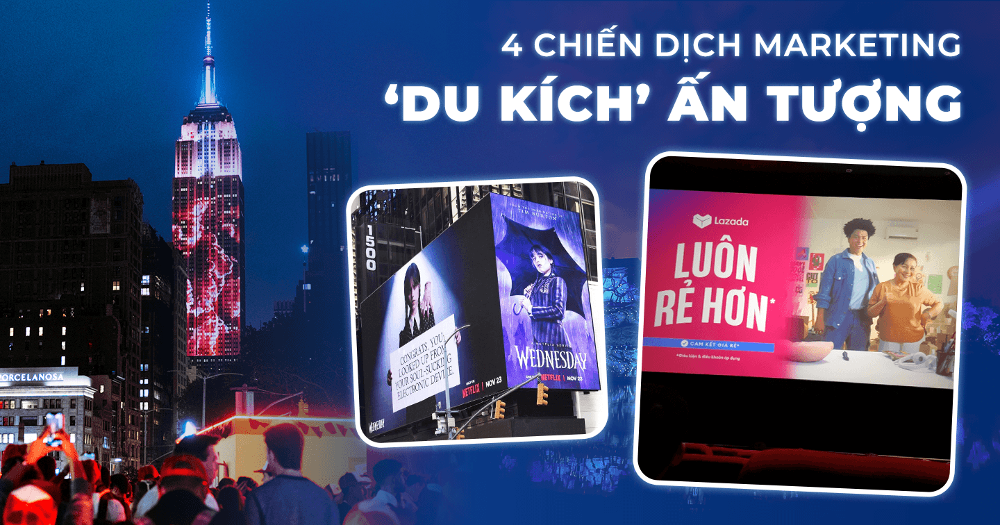 Marketing 'Du Kích': Lazada tạo bất ngờ cho khán giả trong rạp chiếu phim với hoạt động quảng cáo tương tác, Stranger Things gây ấn tượng với màn trình diễn ánh sáng trên toàn cầu