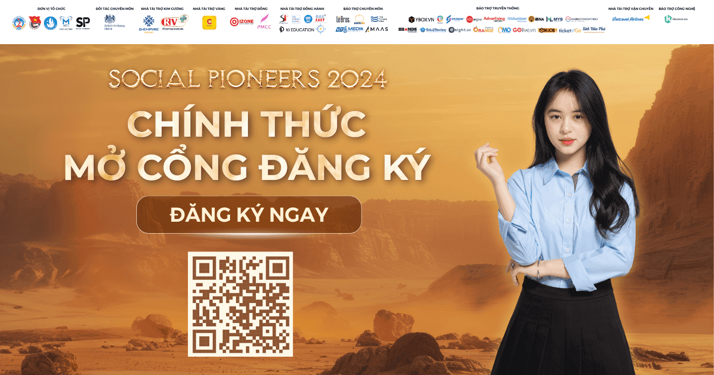 Cuộc thi Marketing Xã hội Social Pioneers 2024: Mở cổng đăng ký cho học sinh, sinh viên toàn quốc