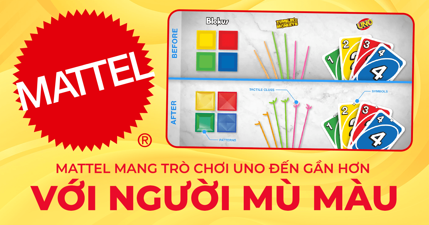Nỗ lực ‘nâng cấp' trải nghiệm người dùng ở mọi đối tượng: Nhà sản xuất trò chơi UNO ra mắt phiên bản mới dành cho người mù màu