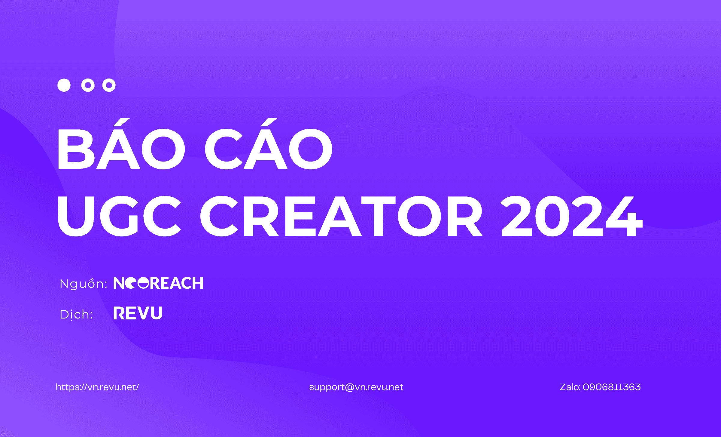 Báo cáo UGC Creator 2024