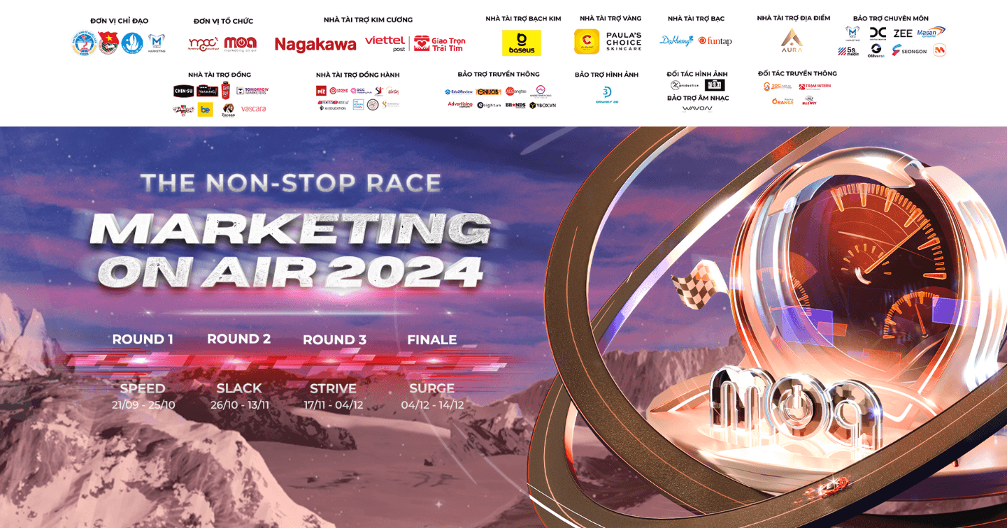 Cuộc thi Marketing On Air 2024: Bứt phá giới hạn, bùng nổ kiến thức cùng đề bài đến từ thương hiệu Nagakawa và Viettel Post