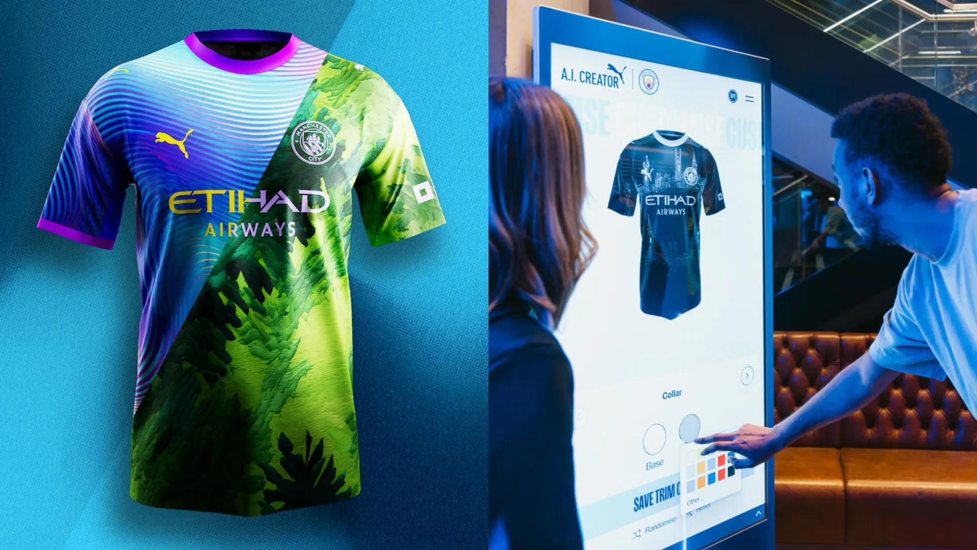 Puma và Manchester City trao quyền cho người hâm mộ thiết kế áo thi đấu bằng công cụ sáng tạo AI