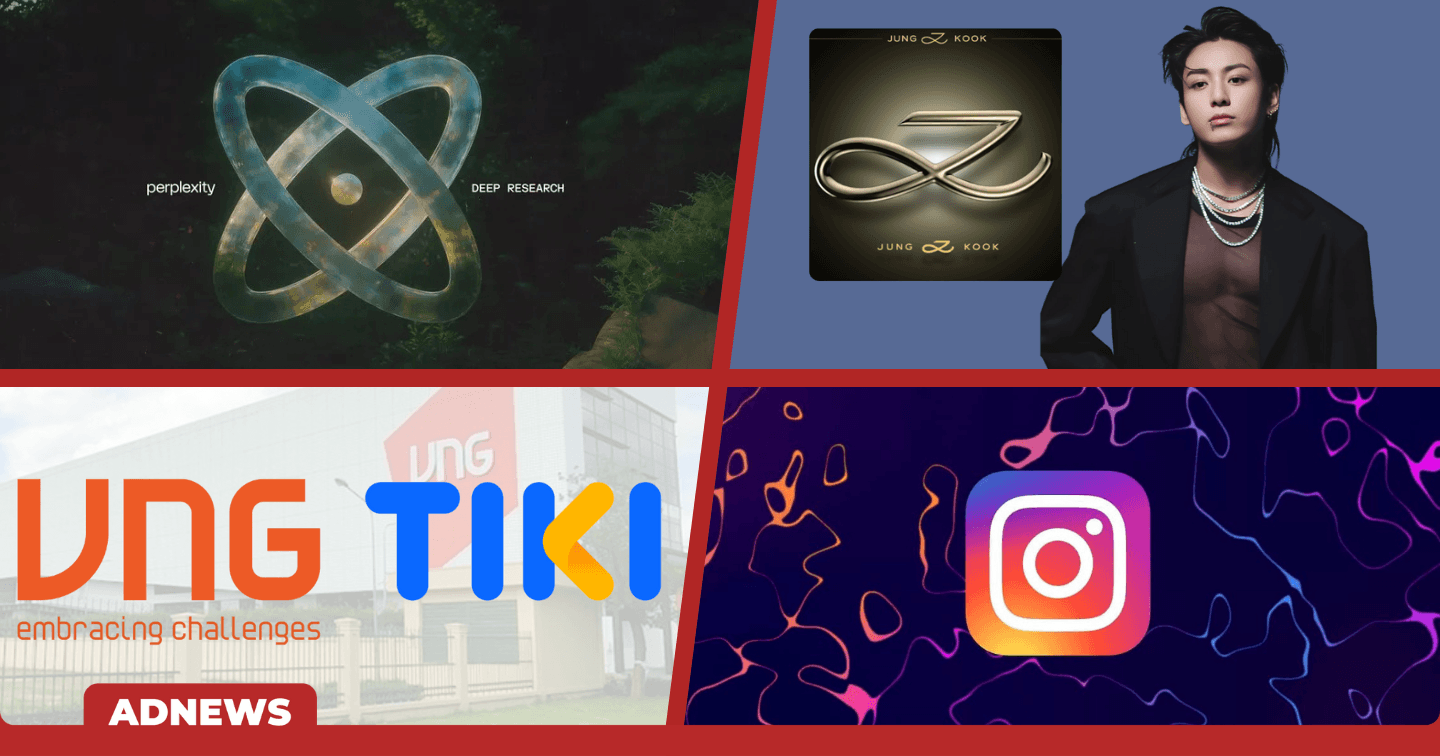Điểm tin tuần: Perplexity ra mắt công cụ "Deep Research" miễn phí; Jungkook (BTS) chính thức đăng ký bảo hộ thương hiệu cho logo cá nhân