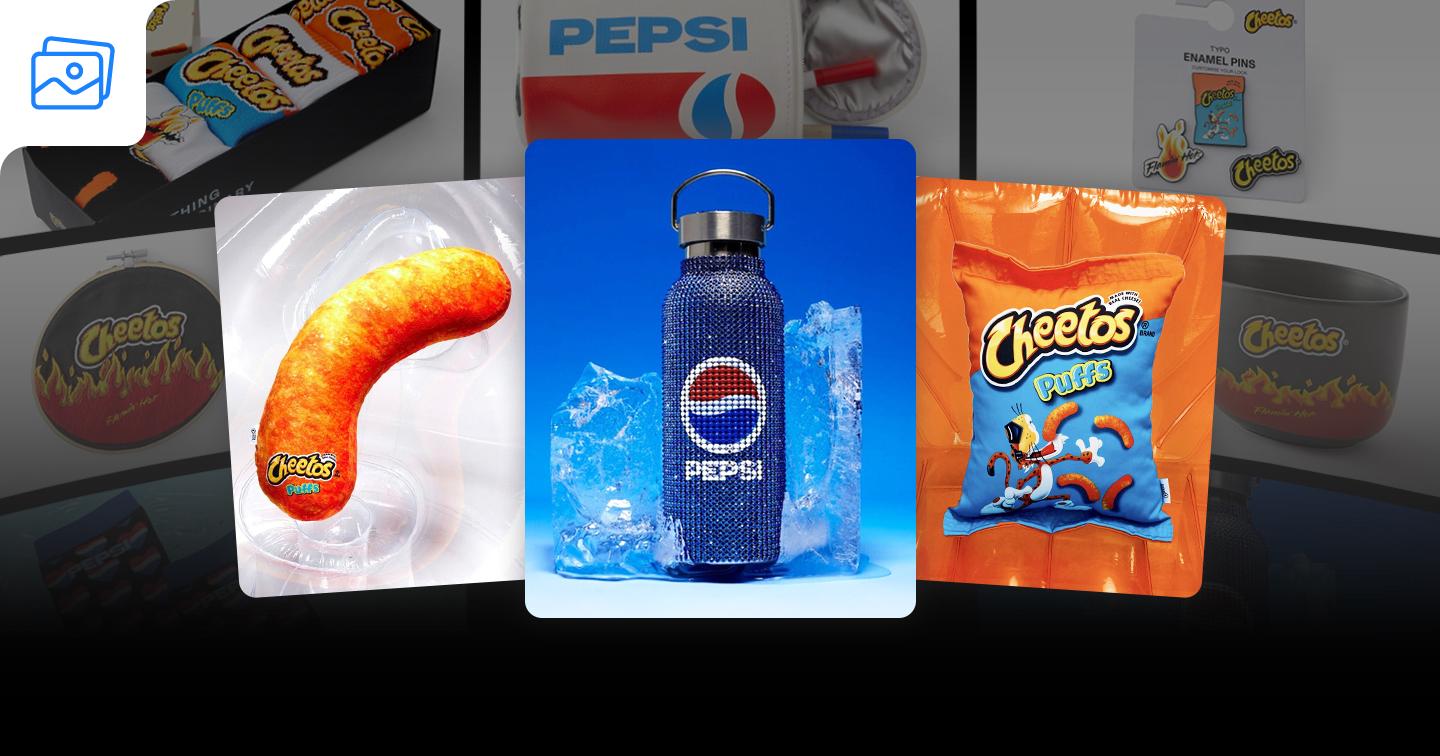 Pepsi và Cheetos “bắt tay” cùng Typo: Biến đồ ăn vặt thường ngày thành phụ kiện trang trí độc đáo