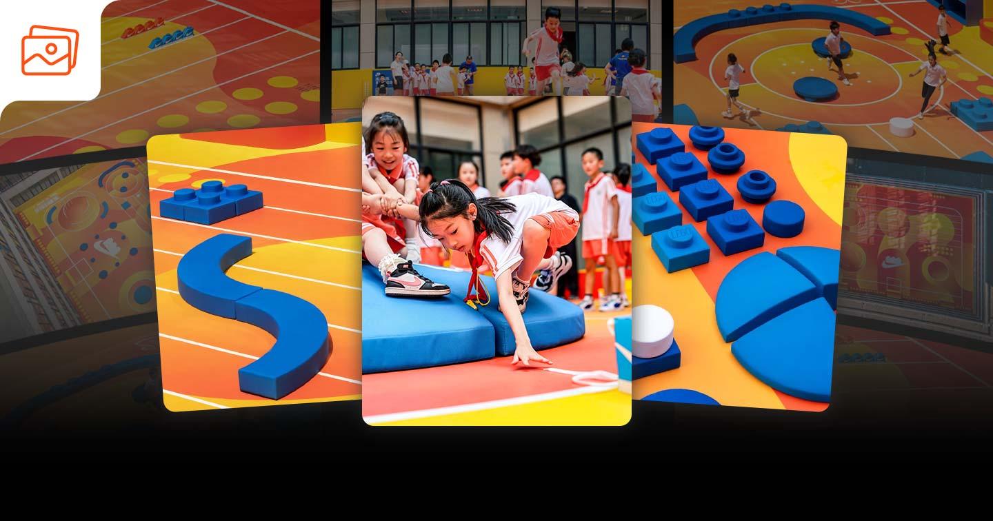 Biến sân trường thành bộ xếp hình khổng lồ: Nike và LEGO khơi nguồn sáng tạo cho trẻ em ngay trong giờ ra chơi