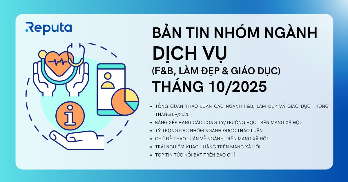 Reputa: Bản tin nh&oacute;m ng&agrave;nh Dịch vụ (F&B - L&agrave;m đẹp - Gi&aacute;o dục) Th&aacute;ng 10/2025