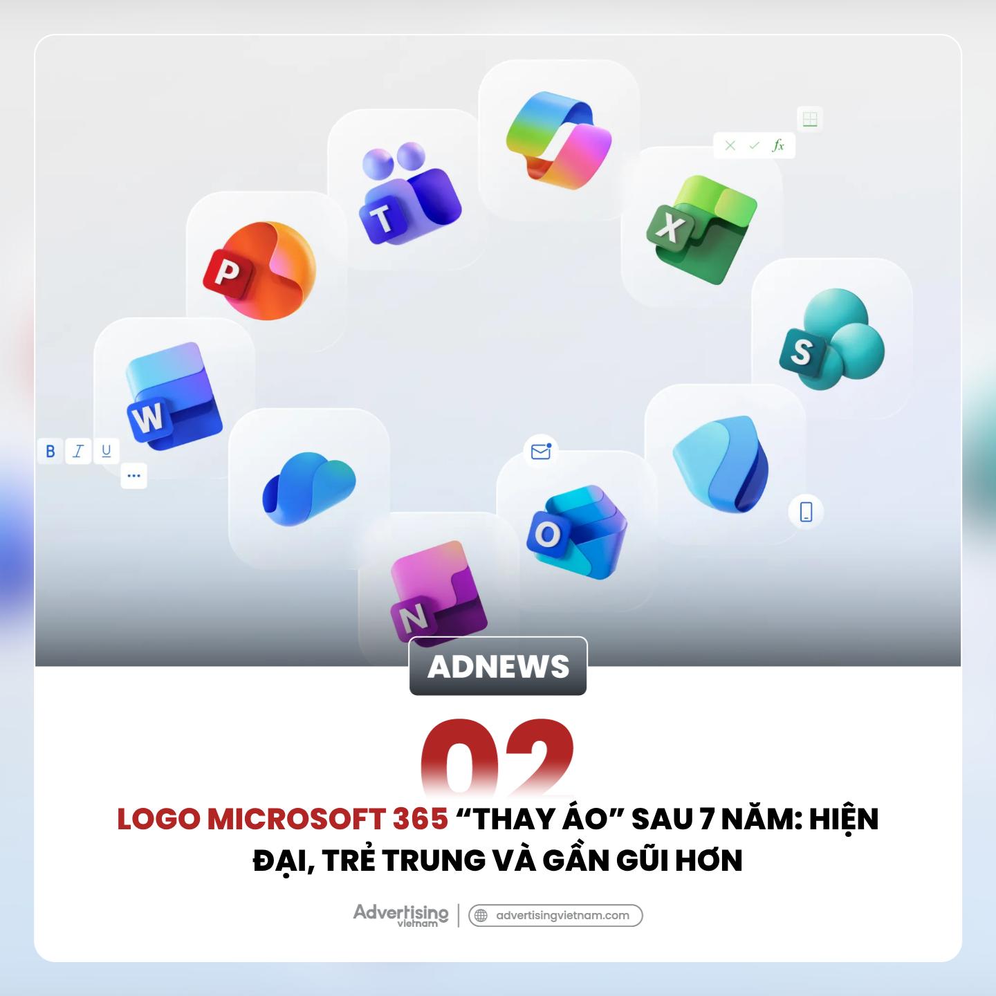 Logo mới của Microsoft 365