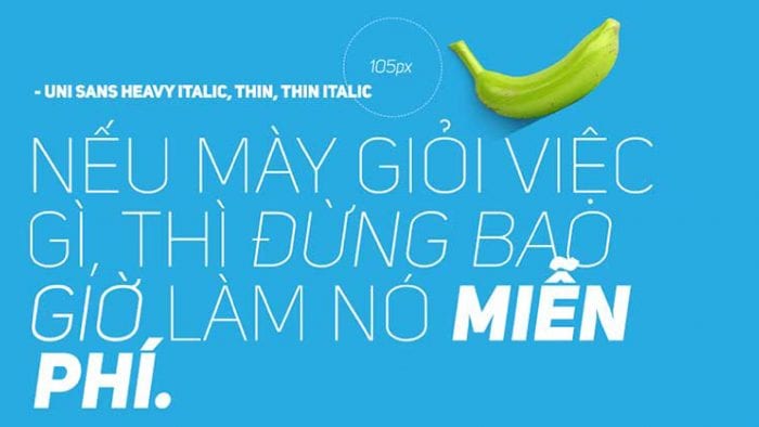 Download font Việt hóa Uni Sans