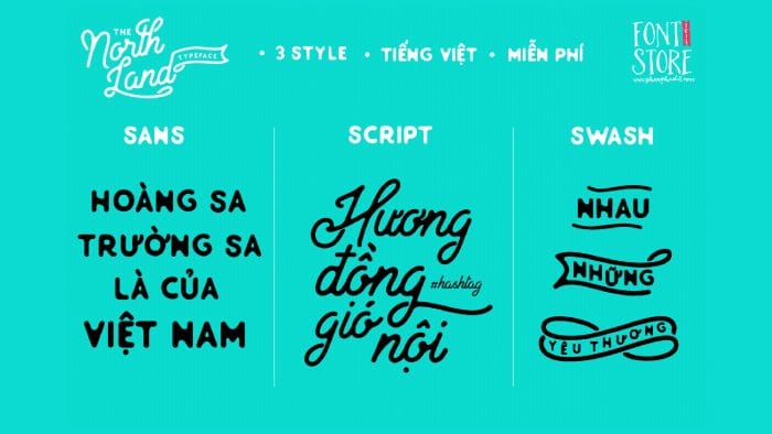 Download font Việt hóa North Land
